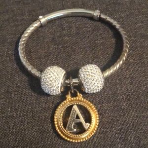 Brighton bracelet with “A” pendant